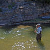  Nice Cast! (fly fishing guide ready to change a fly...)